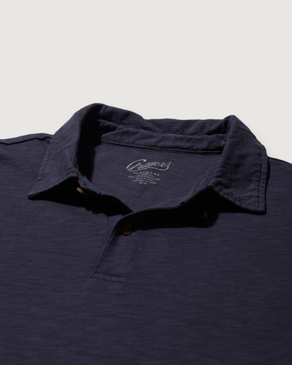 Sunwashed 2 Button Polo - Washed Navy