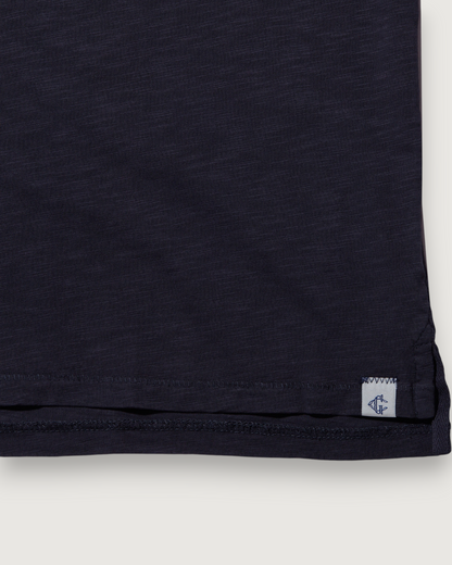 Sunwashed 2 Button Polo - Washed Navy