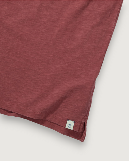 Sunwashed 2 Button Polo - Marsala