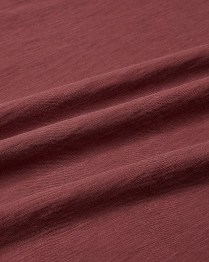 Sunwashed 2 Button Polo - Marsala