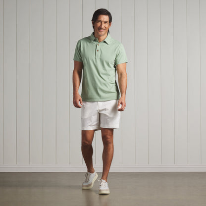 Thompson Flex Stretch Shorts 7"- White