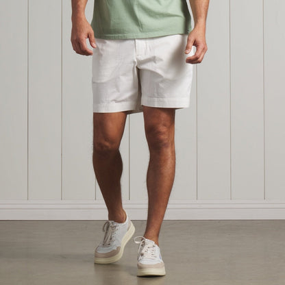 Thompson Flex Stretch Shorts 7"- White