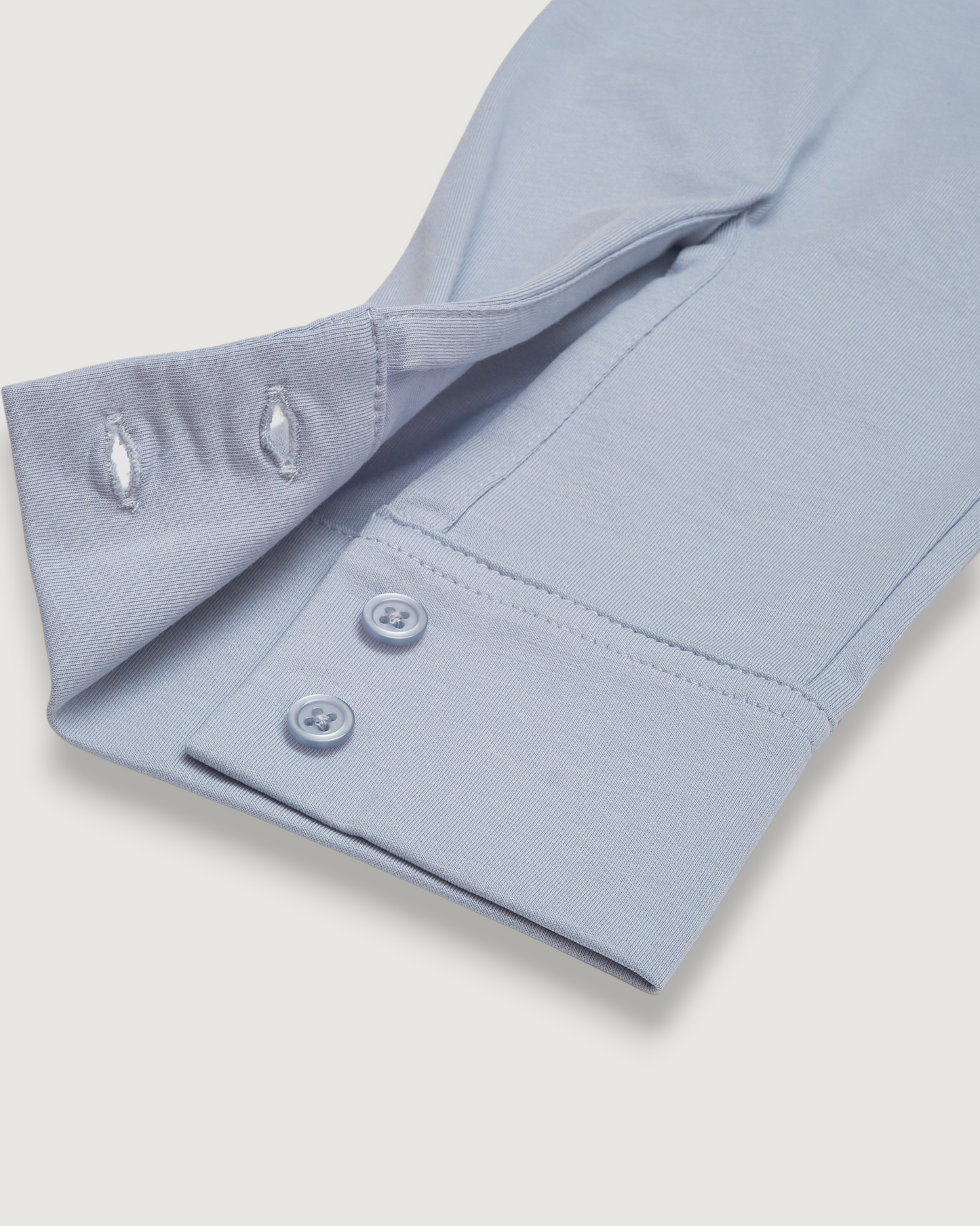 Hackett Cotton Sorona Knit Shirt - Oxford Blue