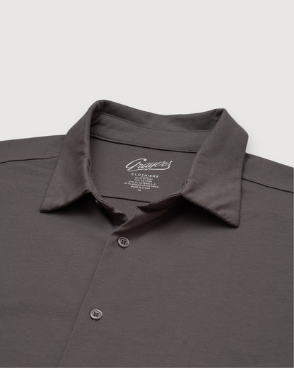 Hackett Cotton Sorona Knit Shirt - Castle Rock