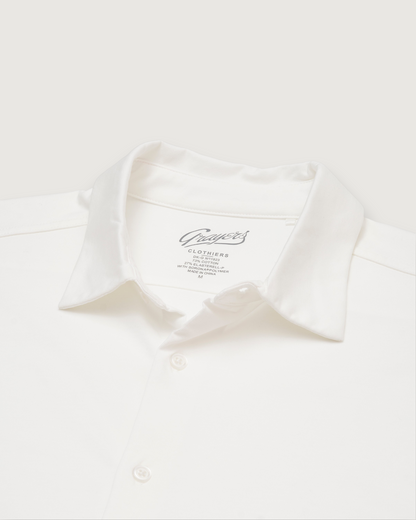 Hackett Cotton Sorona Knit Shirt - White