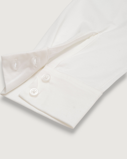 Hackett Cotton Sorona Knit Shirt - White