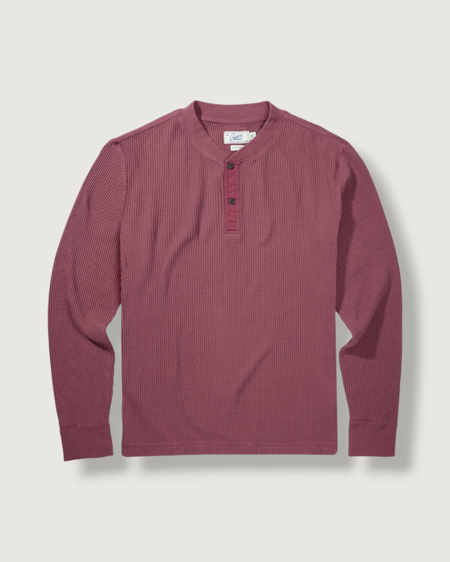 Brawny Waffle Henley - Apple Butter