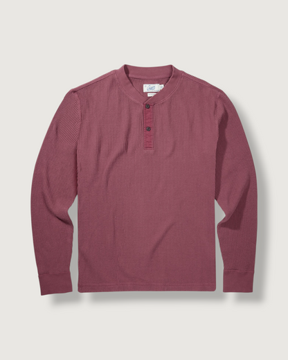 Brawny Waffle Henley - Apple Butter