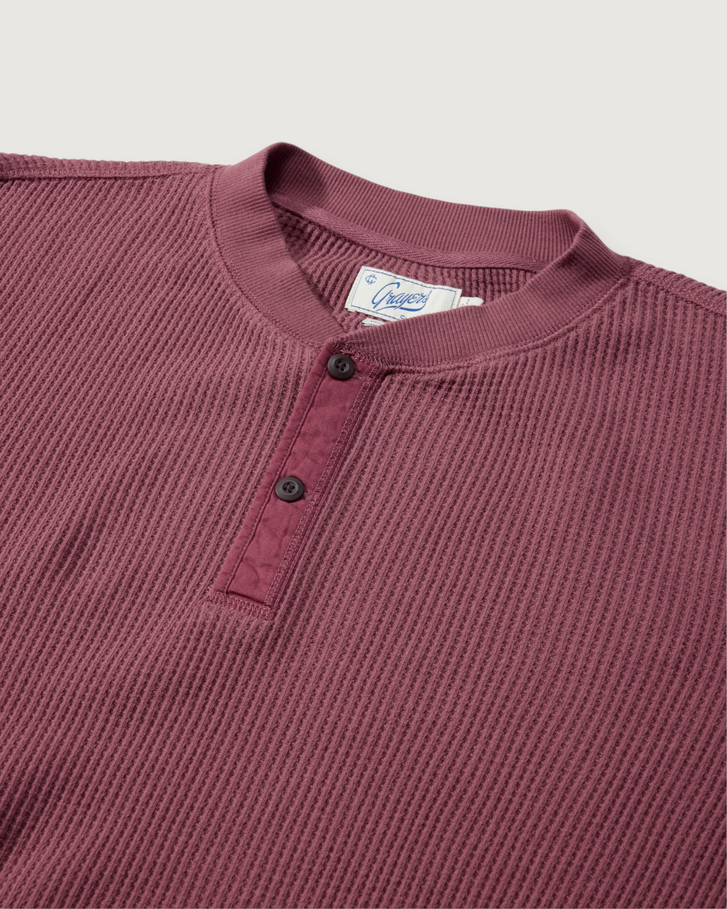 Brawny Waffle Henley - Apple Butter