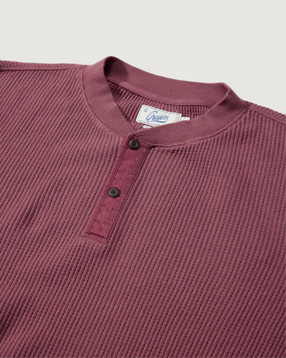 Brawny Waffle Henley - Apple Butter