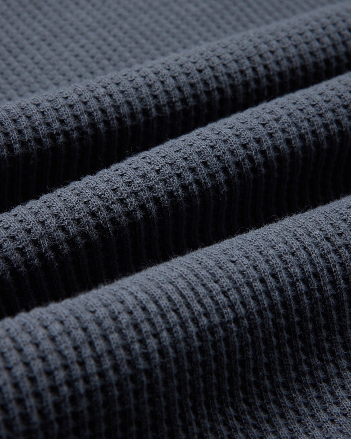 Brawny Waffle Henley - Battleship Gray