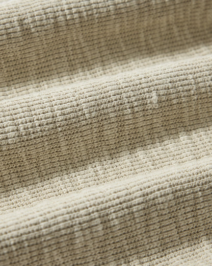 Clint Long Sleeve Waffle Henley - Dried Herb