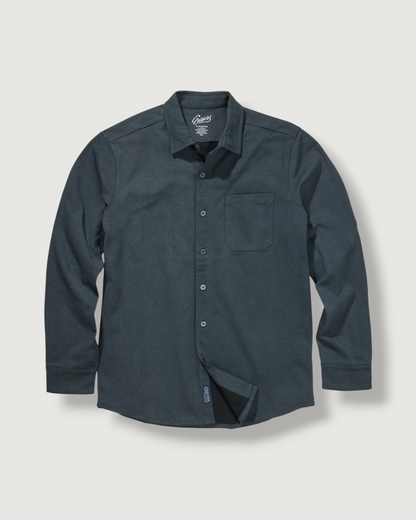 Printed Stretch Cotton Jersey - Navy