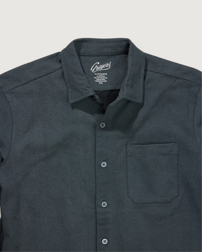 Printed Stretch Cotton Jersey - Navy