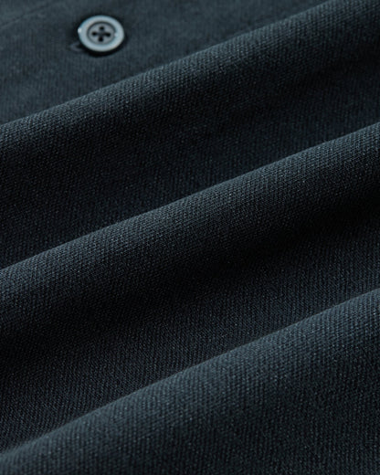 Printed Stretch Cotton Jersey - Navy