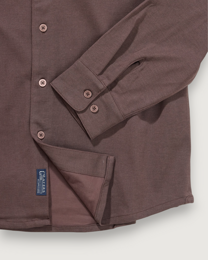 Printed Stretch Cotton Jersey - Plum