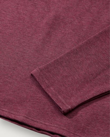 Harrison Double Knit 1/4 Zip - Brandy