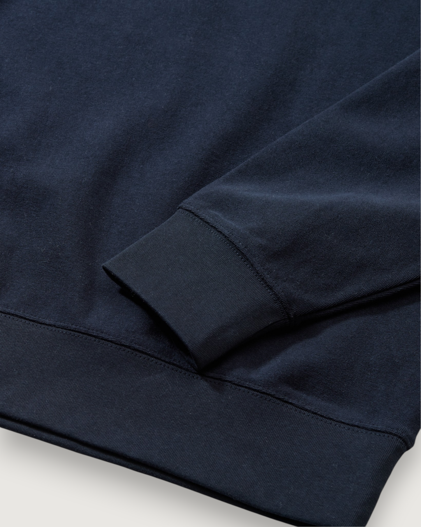 Pembroke Sueded Rib Jacquard 1/4 Zip- Navy