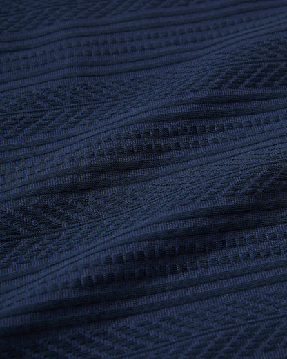 Manolo Jacquard Camp Shirt - Navy