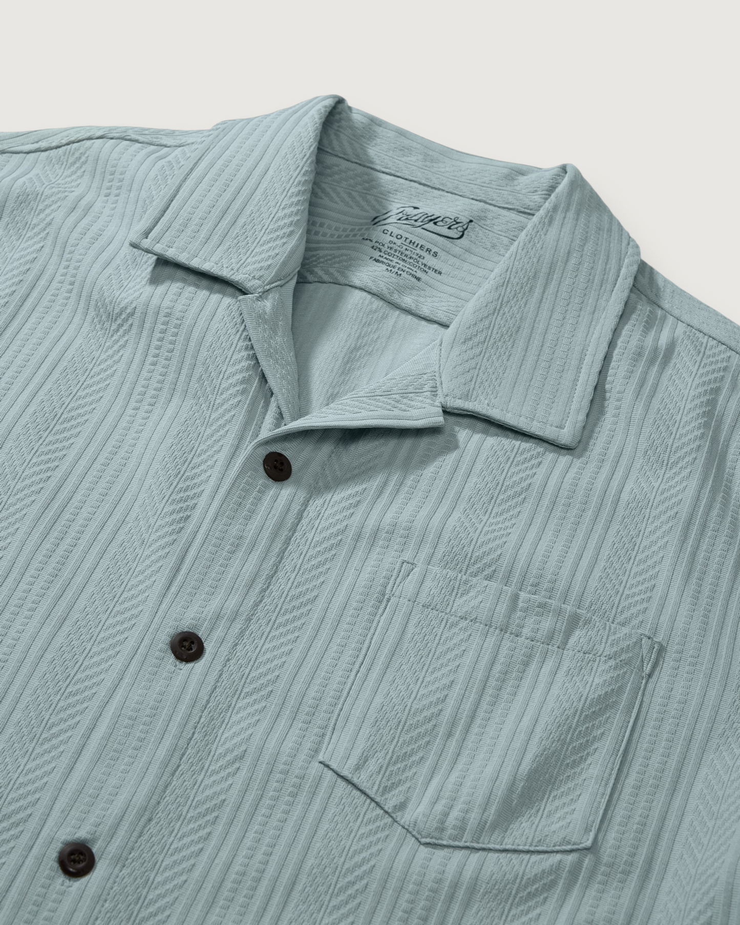Manolo Jacquard Camp Shirt - Pigeon