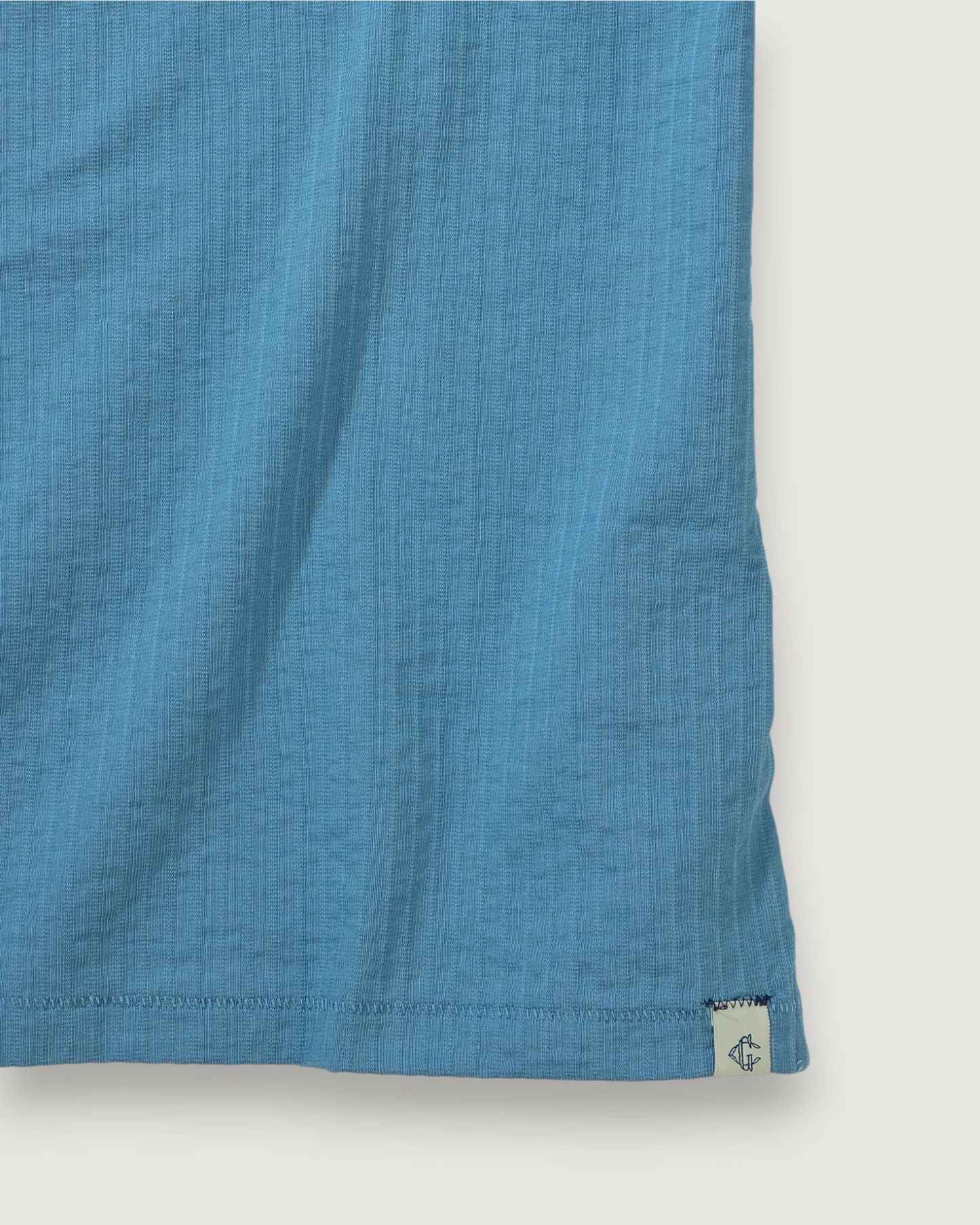 Moderno Jersey Seersucker Polo - Blue Heaven