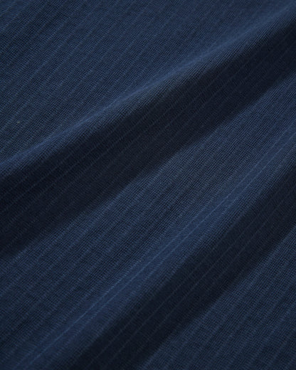 Moderno Jersey Seersucker Polo - Navy