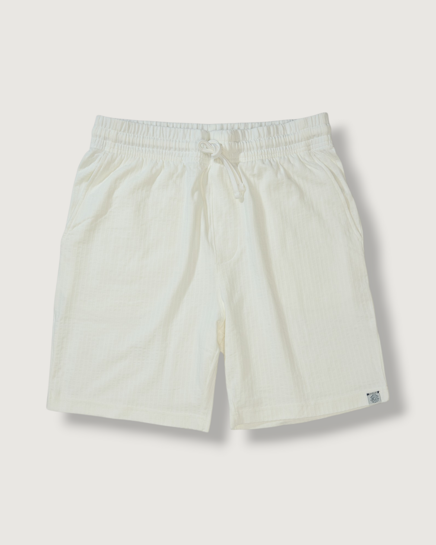 Moderno Jersey Seersucker Shorts - Cream