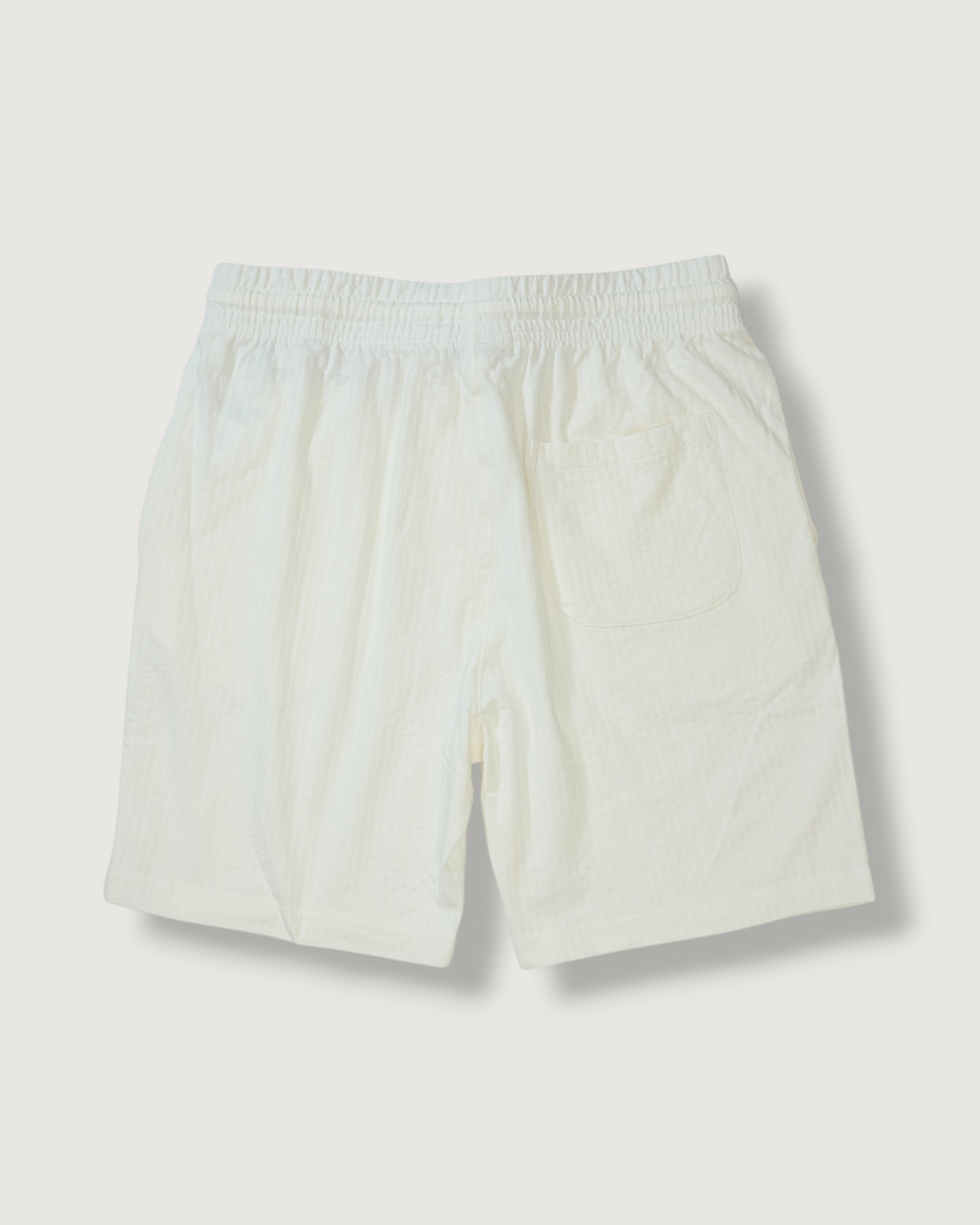 Moderno Jersey Seersucker Shorts - Cream