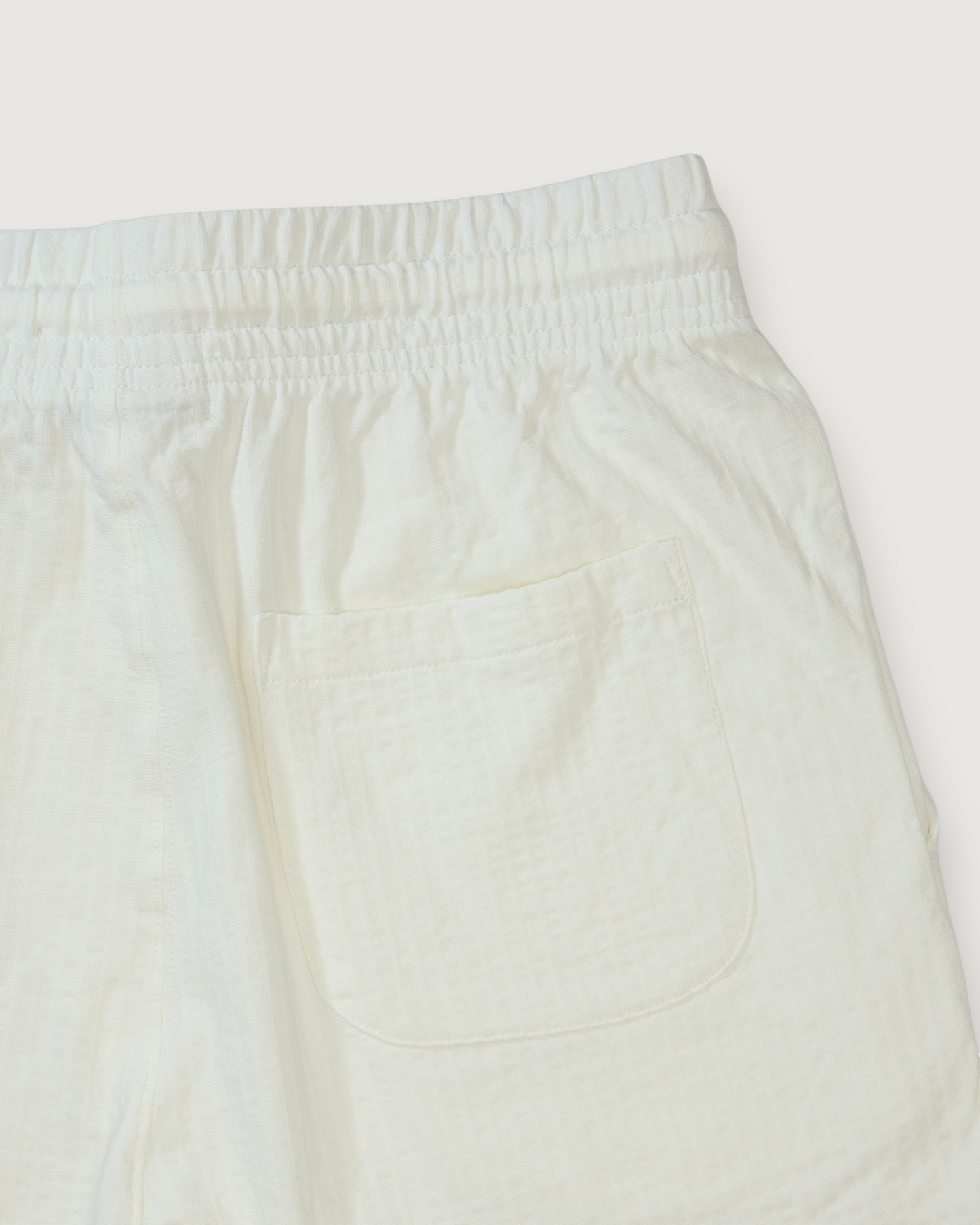 Moderno Jersey Seersucker Shorts - Cream
