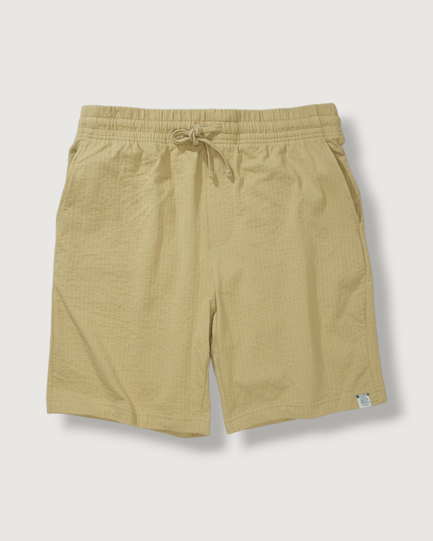 Moderno Jersey Seersucker Shorts - Dried Herb