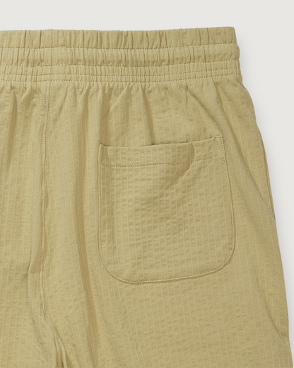 Moderno Jersey Seersucker Shorts - Dried Herb