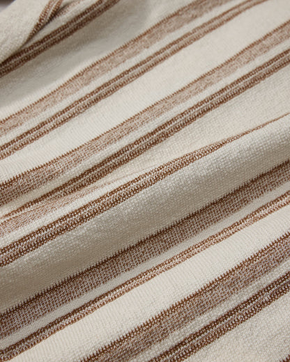 Baja Loopback Shorts 7" - Biscuit Cream Stripe