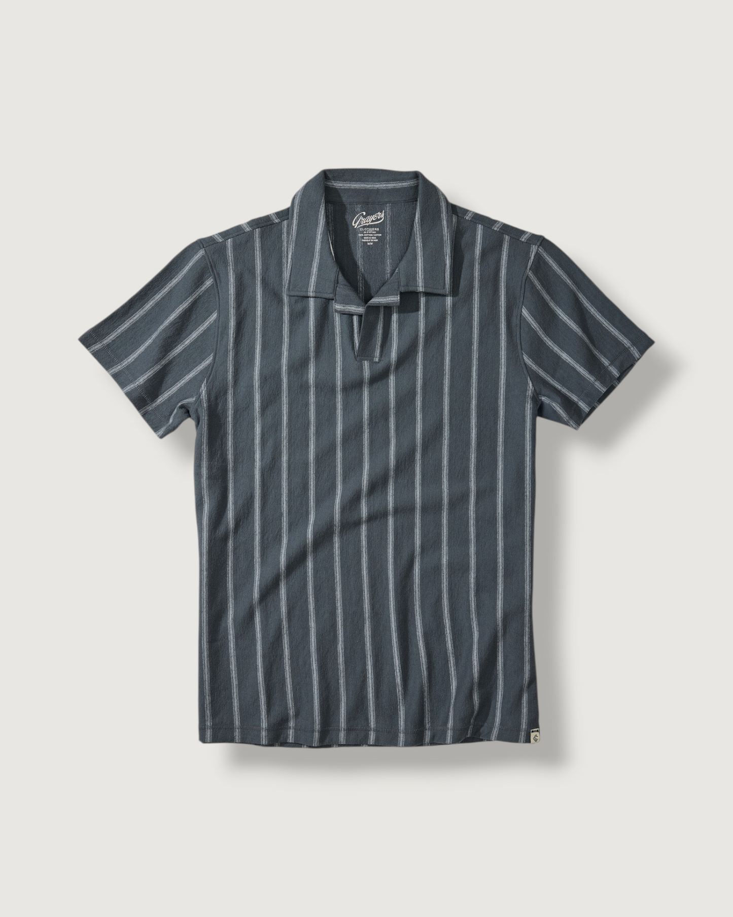 Baja Loopback Stripe Polo - Orion Blue Stripe