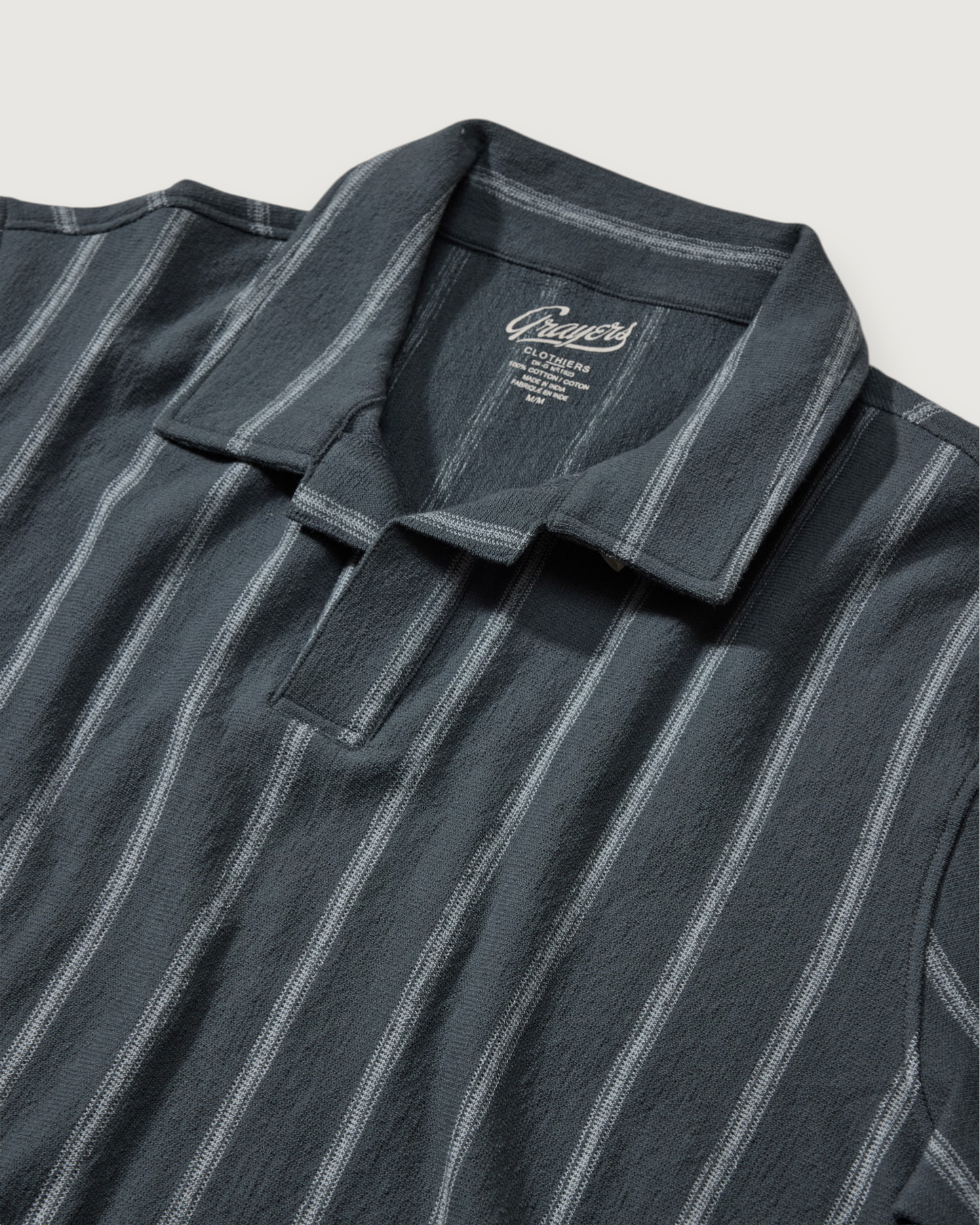 Baja Loopback Stripe Polo - Orion Blue Stripe