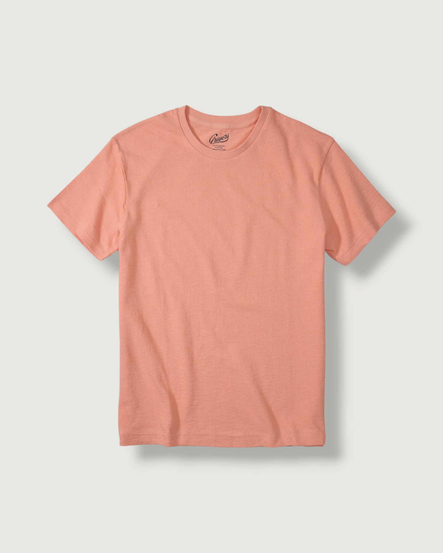 Baja Loopback Short Sleeve Tee - Faded Salmon