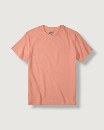 Baja Loopback Short Sleeve Tee - Faded Salmon