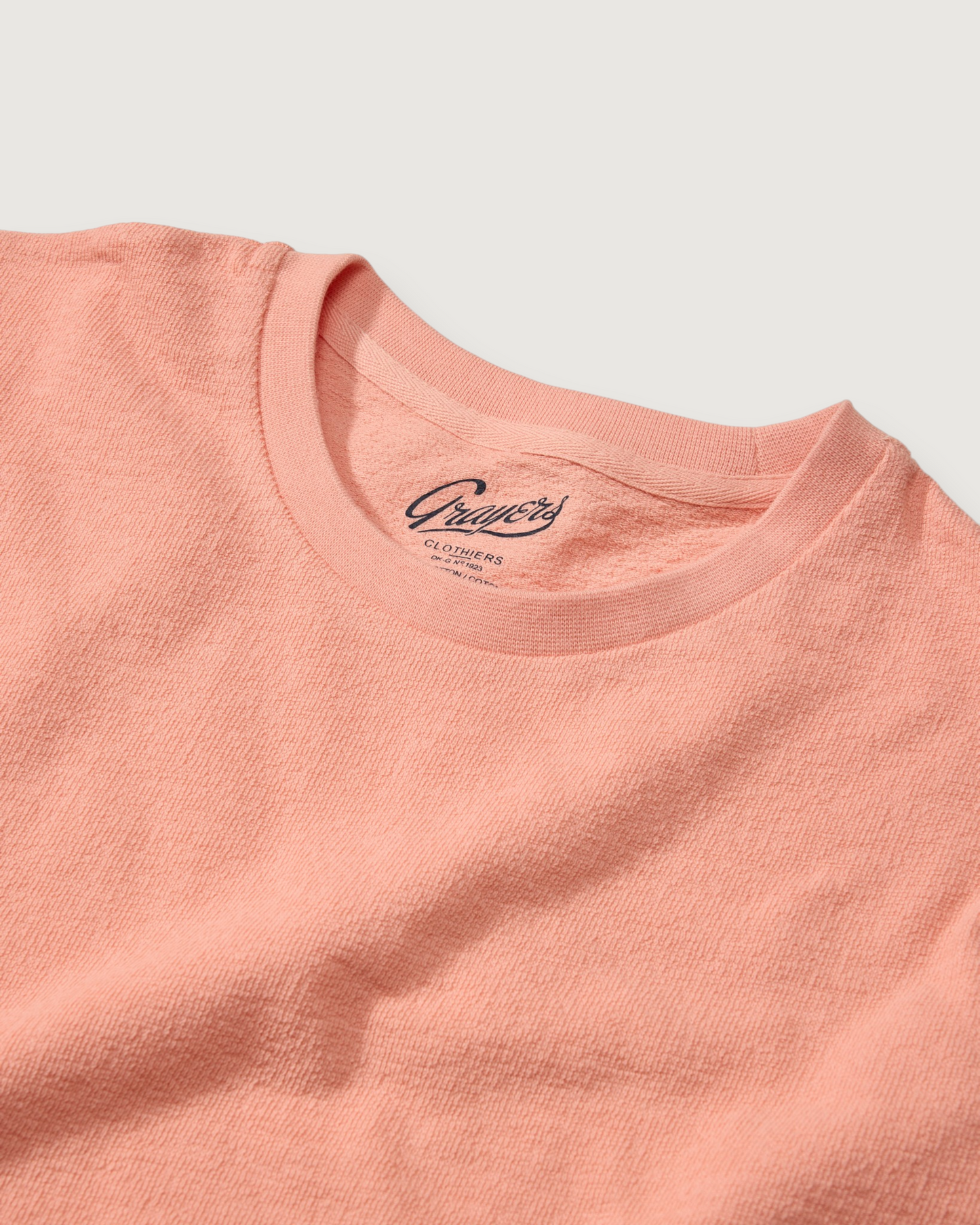 Baja Loopback Short Sleeve Tee - Faded Salmon