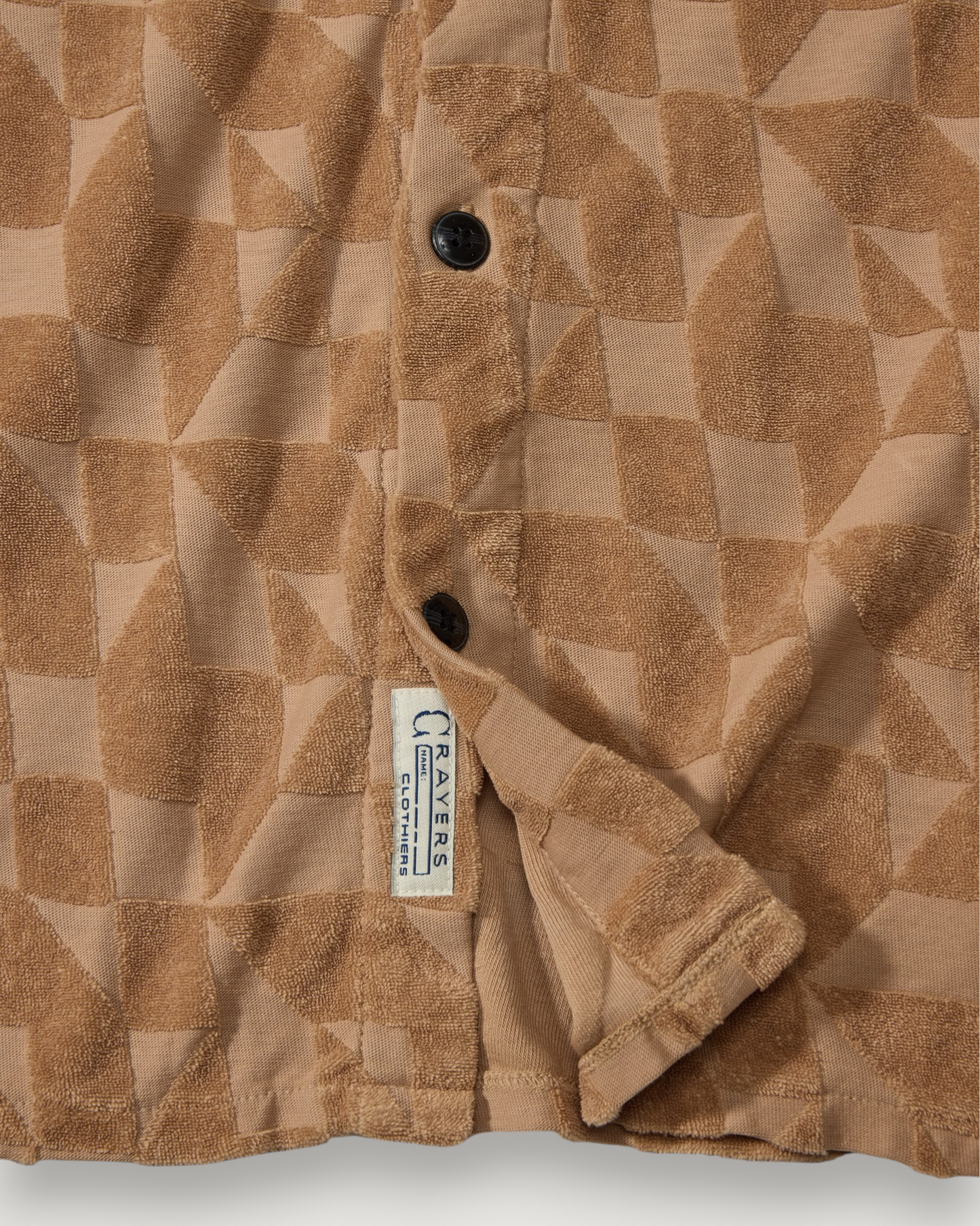 Lalo Terry Jacquard Camp Shirt - Faded Rubber