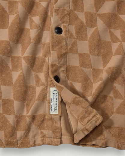 Lalo Terry Jacquard Camp Shirt - Faded Rubber