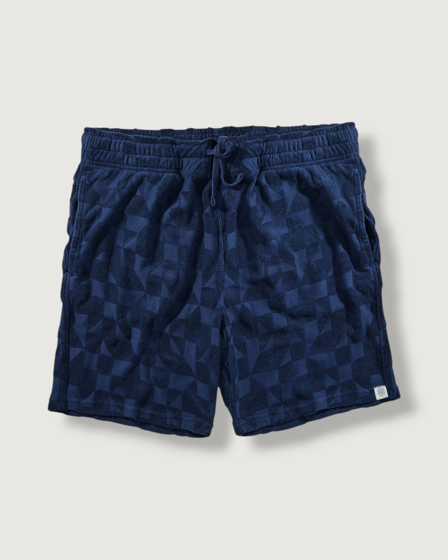 Lalo Terry Jacquard Shorts 7" - Navy