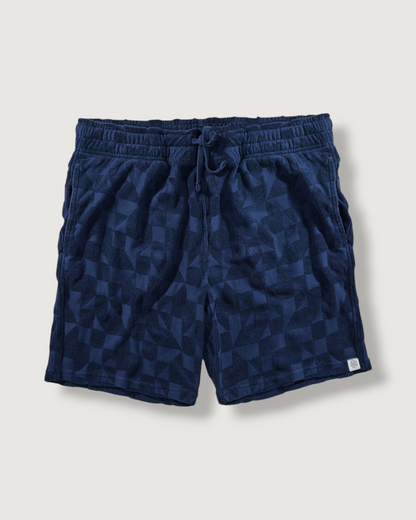 Lalo Terry Jacquard Shorts 7" - Navy