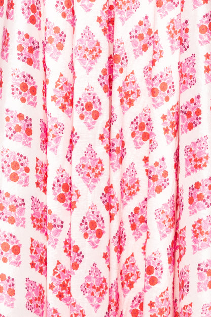 Kylie Dress in Rouge Lattice Floral