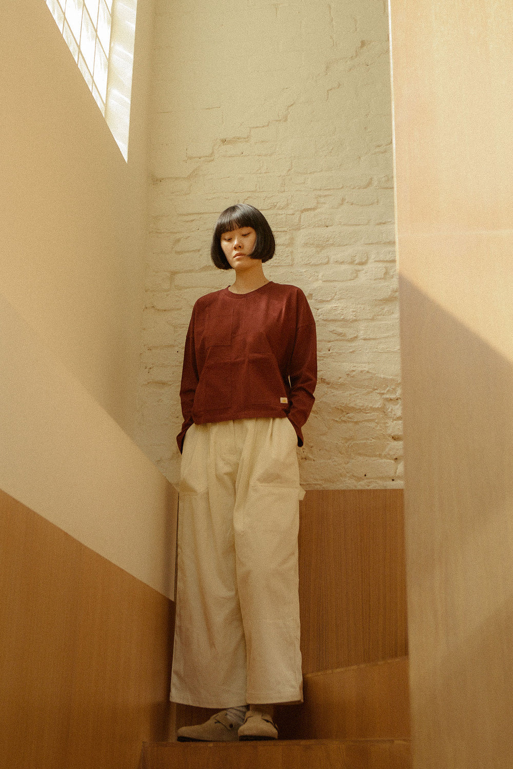 L F Markey Workpant Cream