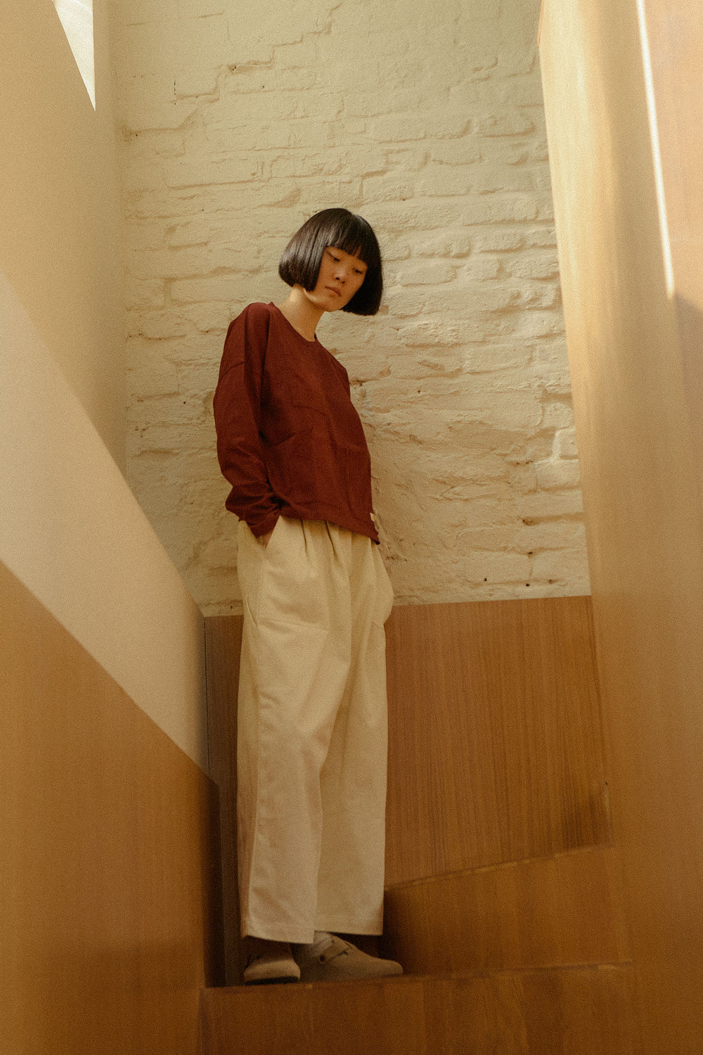 L F Markey Workpant Cream
