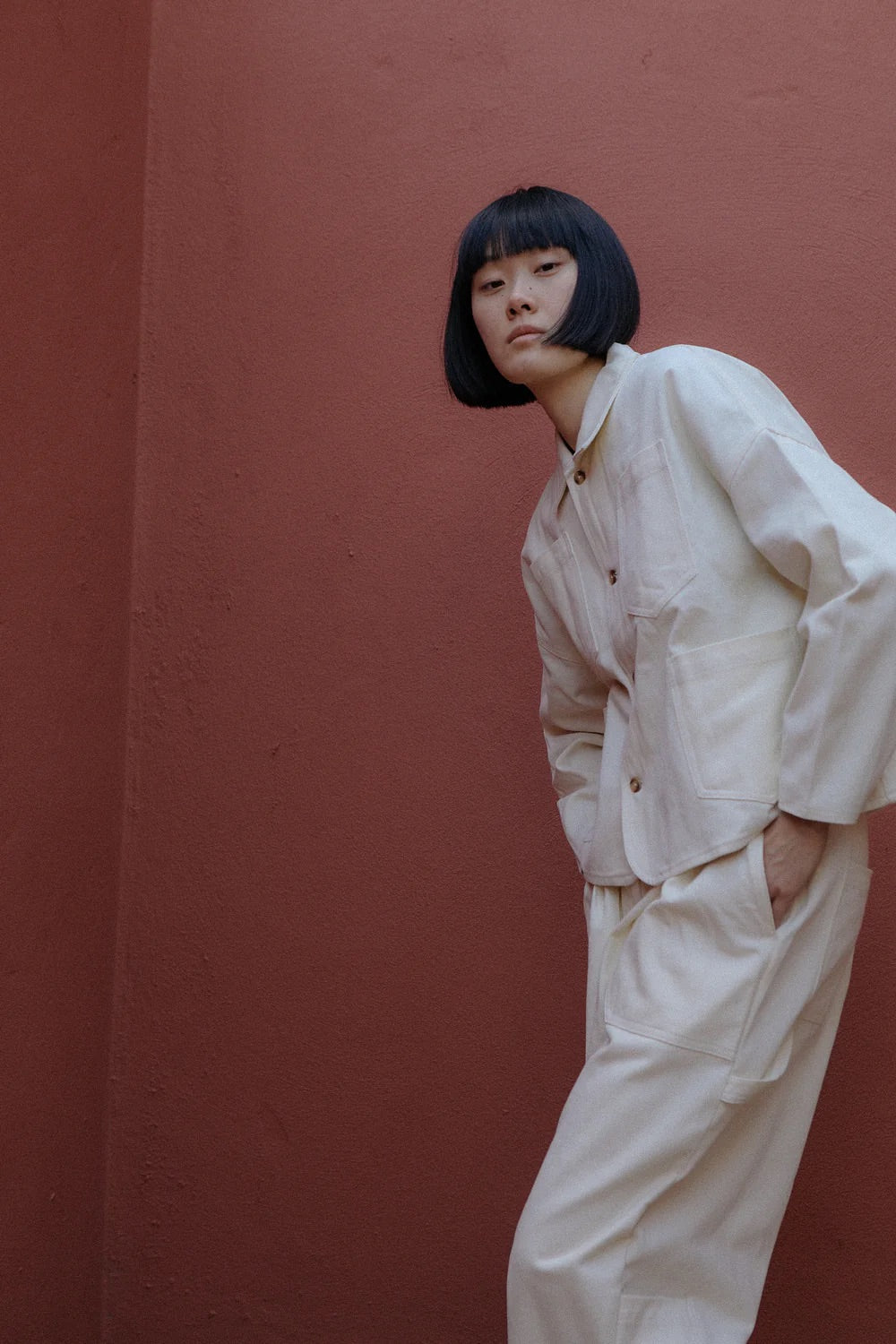 L F Markey Workpant Cream