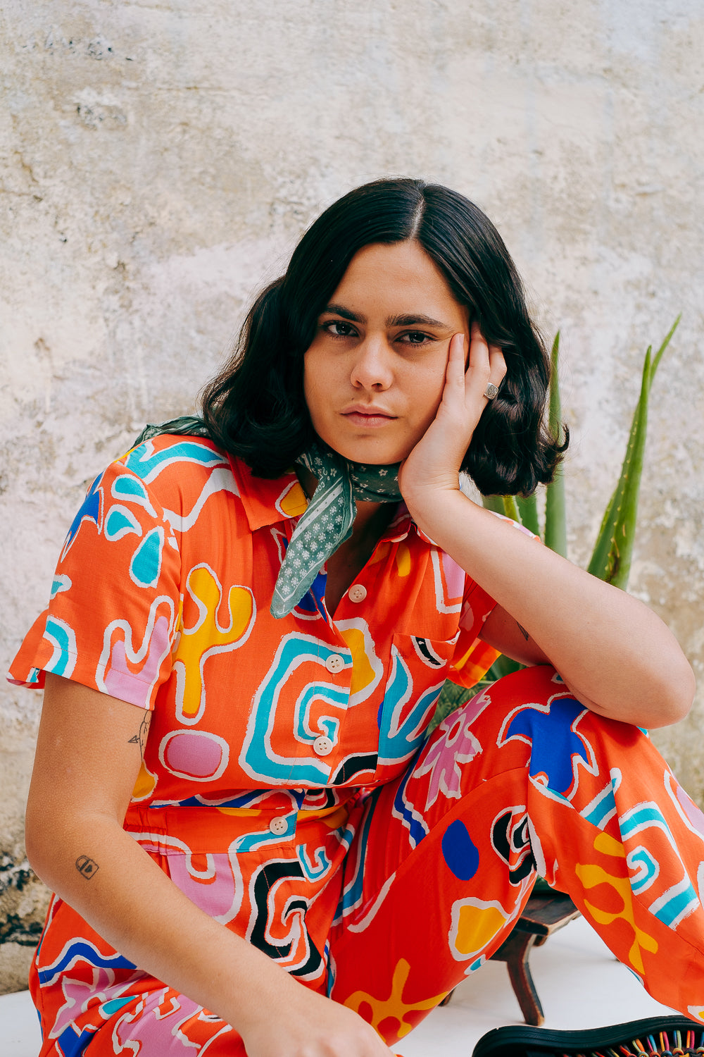 Lowie Desert Print Lyocell Boilersuit