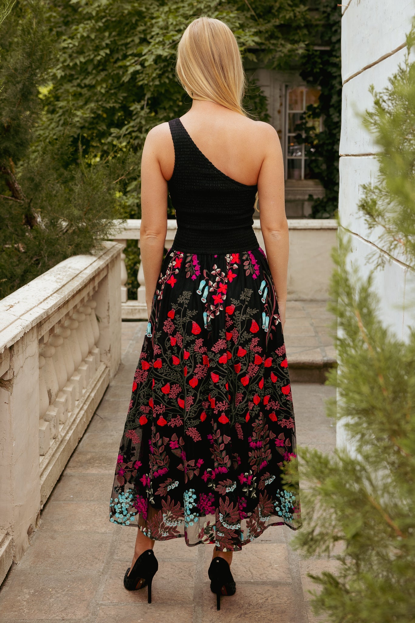 Leila Dress in Moonlit Blossom