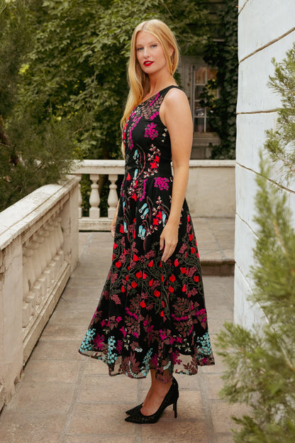 Leila Dress in Moonlit Blossom