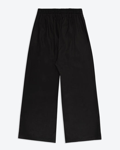 Lowie Black Lyocell Wide Leg Trouser