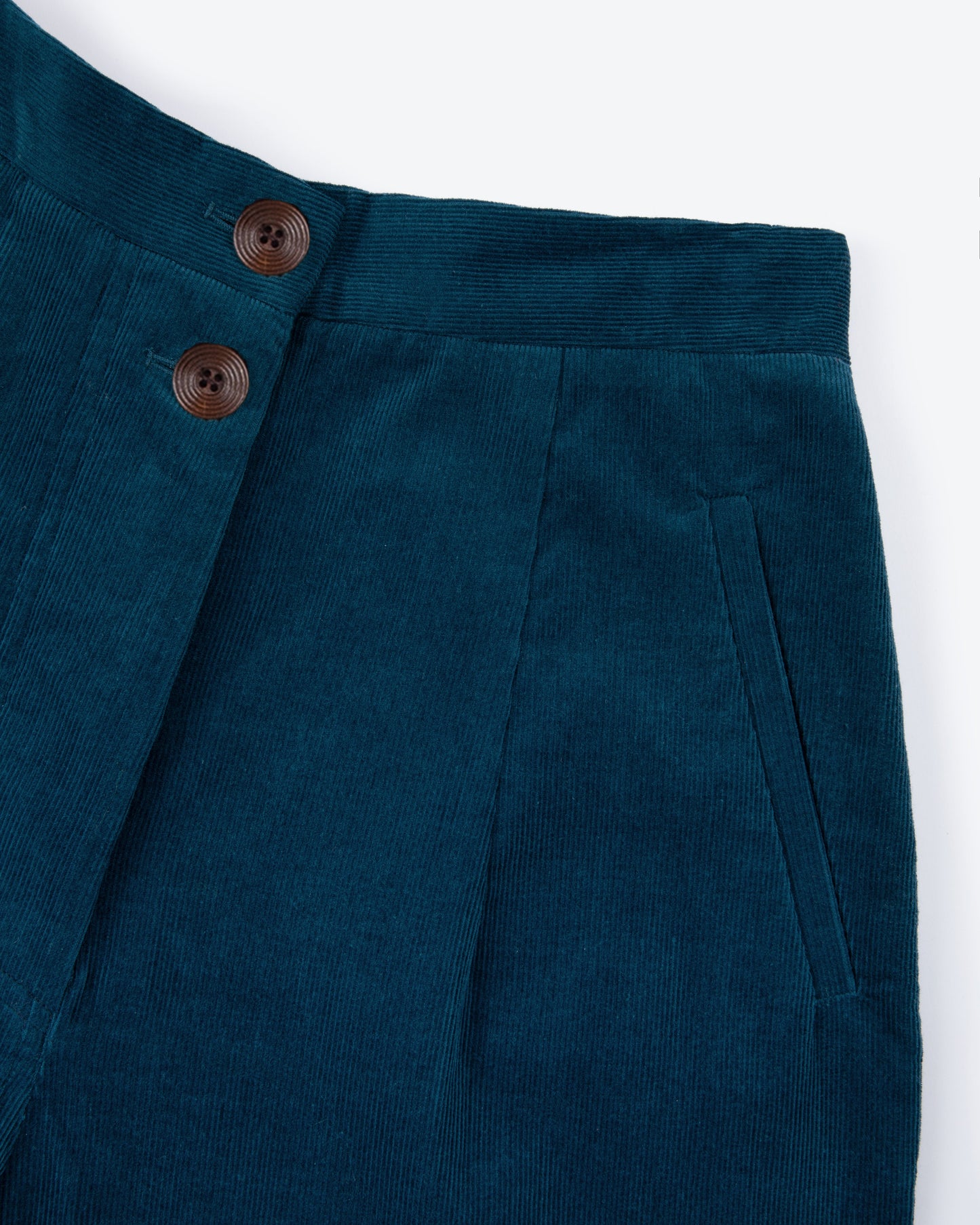 Lowie Teal Needlecord Trousers